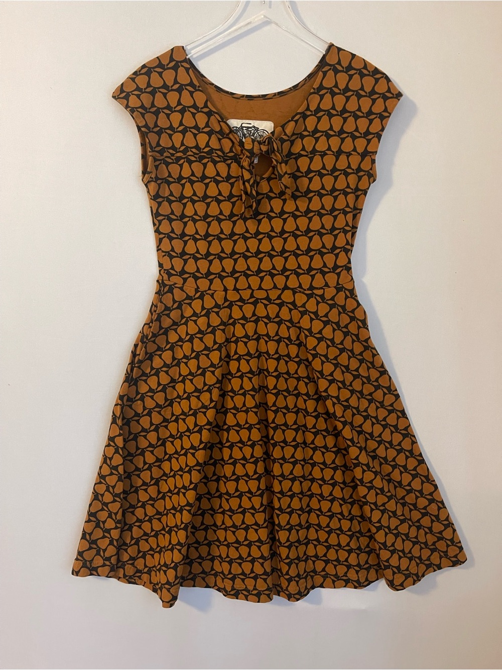 Effie's Heart Demoiselles Dress in Bartlett Pear Print M